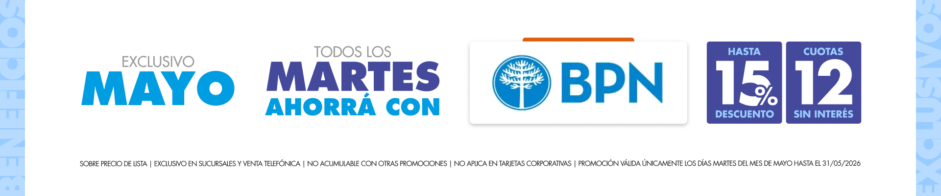 Promocion con BPN los Martes