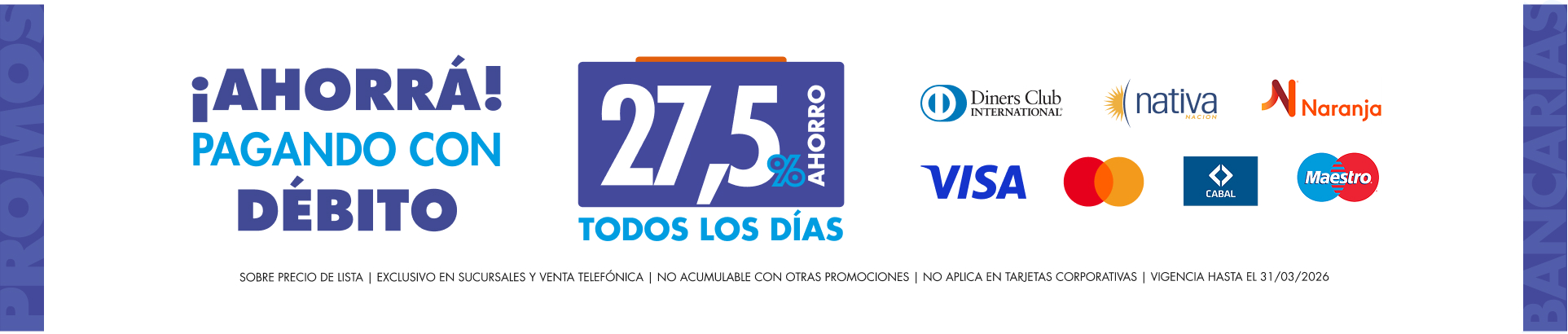 Promocion con Debito
