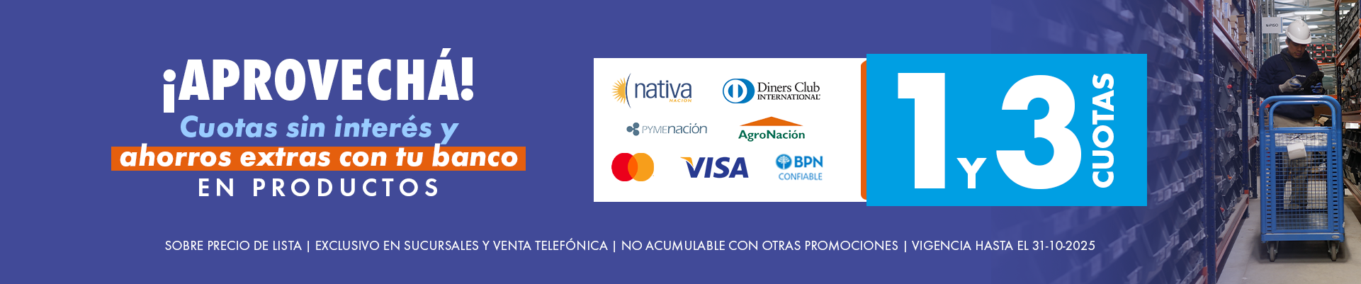 Promocion con pago en cuotas